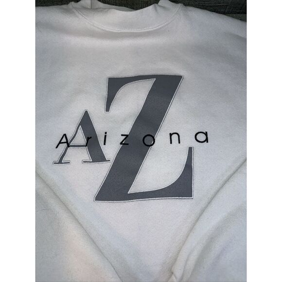 Men’s vintage crewneck white Arizona size extra large Tultex - Picture 2 of 7